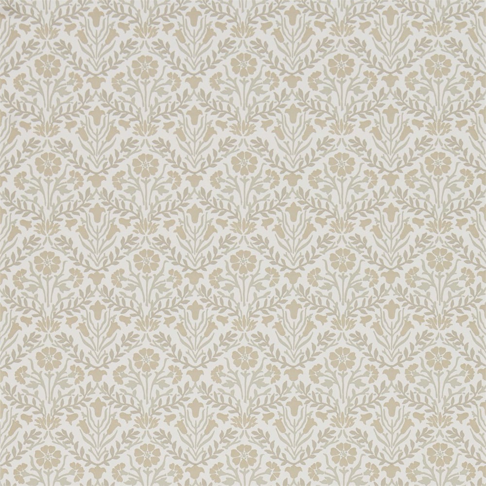 Morris Bellflowers 216437 by Morris & Co in Linen Cream Beige